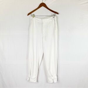 Proenza Schouler White Label Button Fastening Balloon Trouser Size 2 White Pants